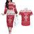 Poland Christmas Couples Matching Off The Shoulder Long Sleeve Dress and Hawaiian Shirt Pierogi Polish Snow - Wonder Print Shop