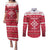 Poland Christmas Couples Matching Puletasi and Long Sleeve Button Shirt Pierogi Polish Snow - Wonder Print Shop
