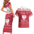 Poland Christmas Couples Matching Short Sleeve Bodycon Dress and Hawaiian Shirt Pierogi Polish Snow - Wonder Print Shop