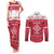 Poland Christmas Couples Matching Tank Maxi Dress and Long Sleeve Button Shirt Pierogi Polish Snow - Wonder Print Shop