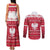 Poland Christmas Couples Matching Tank Maxi Dress and Long Sleeve Button Shirt Pierogi Polish Snow - Wonder Print Shop