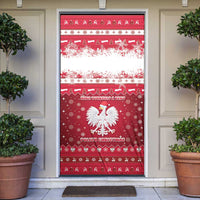 Poland Christmas Door Cover Pierogi Polish Snow - Wonder Print Shop