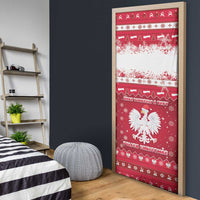 Poland Christmas Door Cover Pierogi Polish Snow - Wonder Print Shop