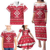 Poland Christmas Family Matching Puletasi and Hawaiian Shirt Pierogi Polish Snow - Wonder Print Shop