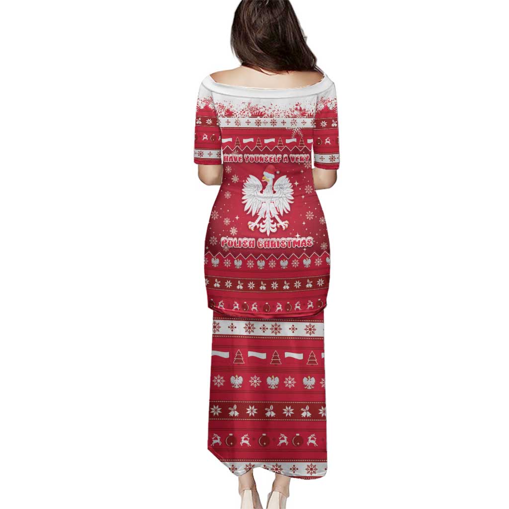 Poland Christmas Family Matching Puletasi and Hawaiian Shirt Pierogi Polish Snow - Wonder Print Shop