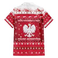 Poland Christmas Family Matching Short Sleeve Bodycon Dress and Hawaiian Shirt Pierogi Polish Snow - Wonder Print Shop