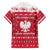 Poland Christmas Family Matching Short Sleeve Bodycon Dress and Hawaiian Shirt Pierogi Polish Snow - Wonder Print Shop