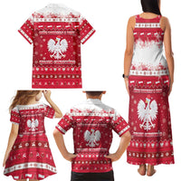Poland Christmas Family Matching Tank Maxi Dress and Hawaiian Shirt Pierogi Polish Snow - Wonder Print Shop
