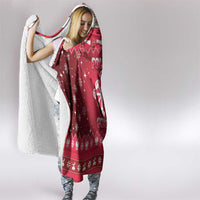 Poland Christmas Hooded Blanket Pierogi Polish Snow - Wonder Print Shop