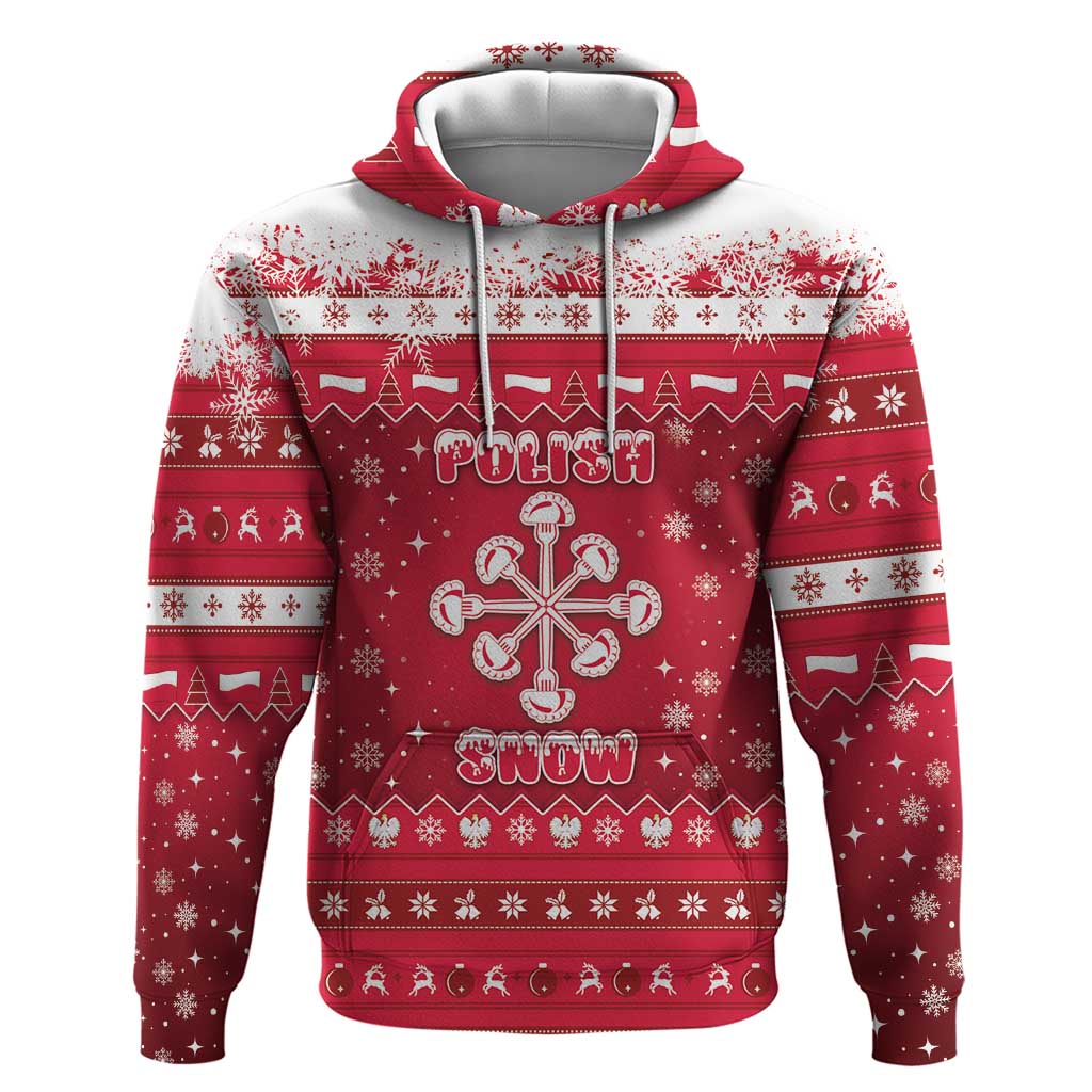 Poland Christmas Hoodie Pierogi Polish Snow - Wonder Print Shop