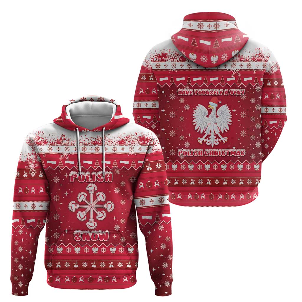 Poland Christmas Hoodie Pierogi Polish Snow - Wonder Print Shop