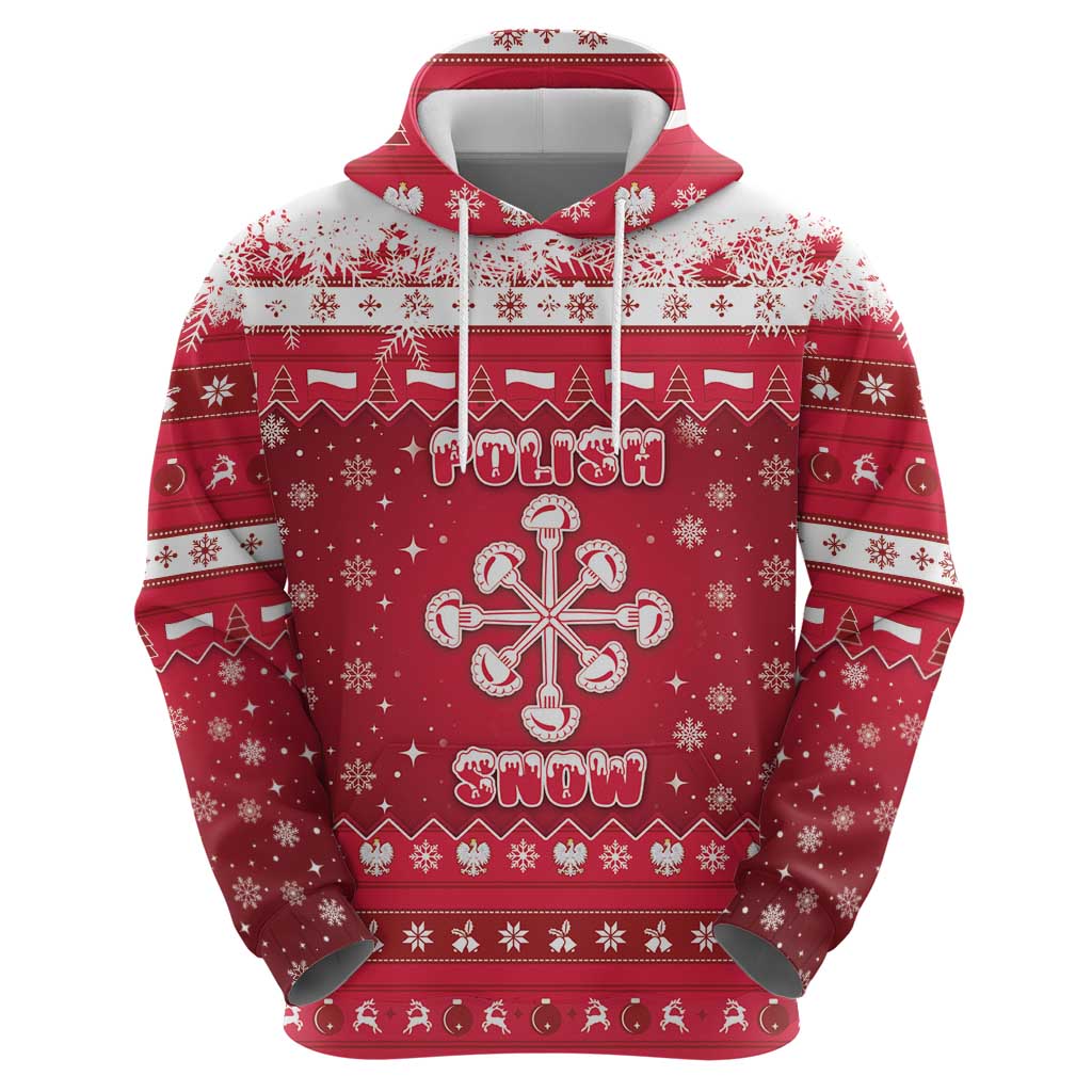 Poland Christmas Hoodie Pierogi Polish Snow - Wonder Print Shop