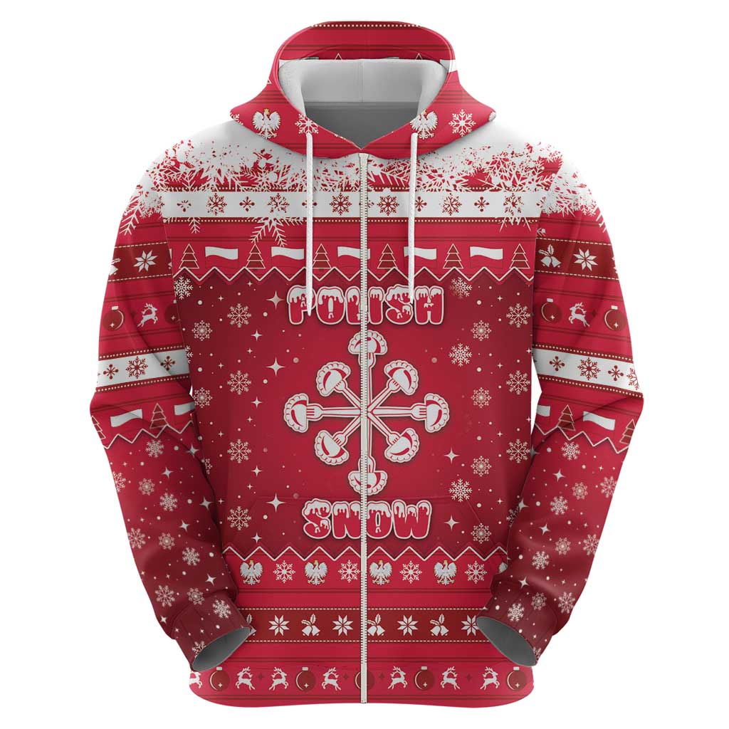 Poland Christmas Hoodie Pierogi Polish Snow - Wonder Print Shop