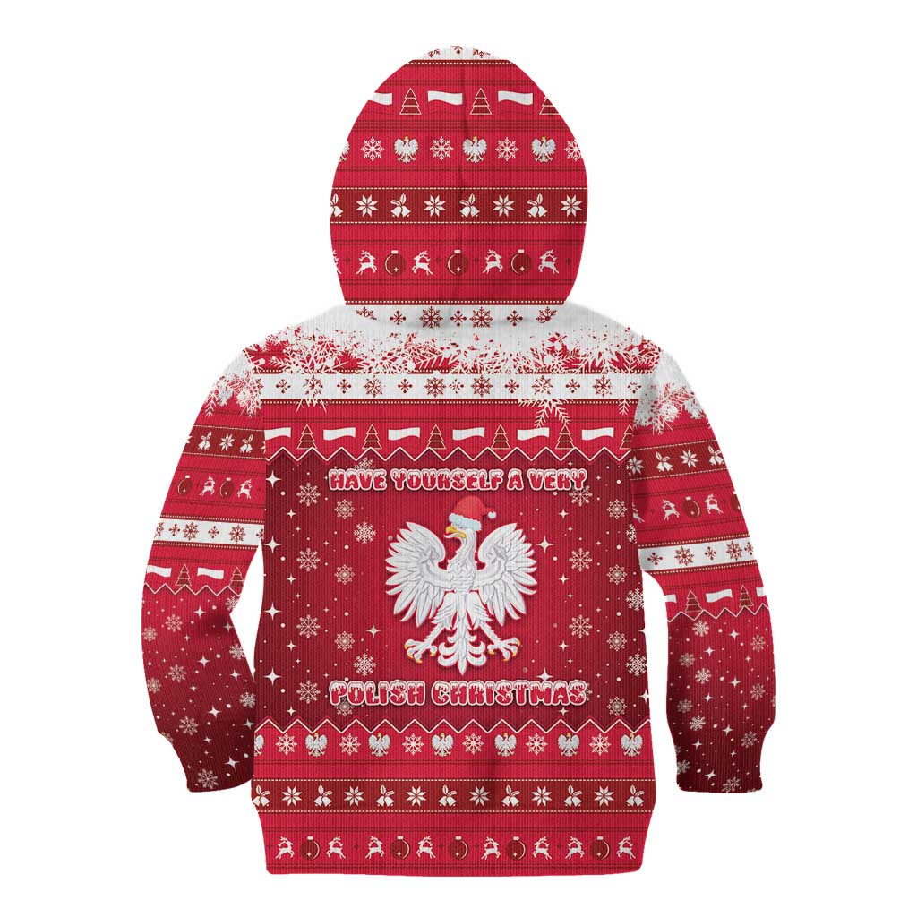 Poland Christmas Kid Hoodie Pierogi Polish Snow - Wonder Print Shop