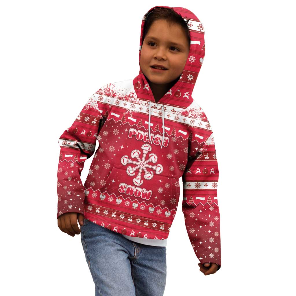 Poland Christmas Kid Hoodie Pierogi Polish Snow - Wonder Print Shop