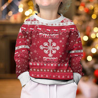 Poland Christmas Kid Ugly Christmas Sweater Pierogi Polish Snow - Wonder Print Shop