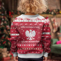 Poland Christmas Kid Ugly Christmas Sweater Pierogi Polish Snow - Wonder Print Shop