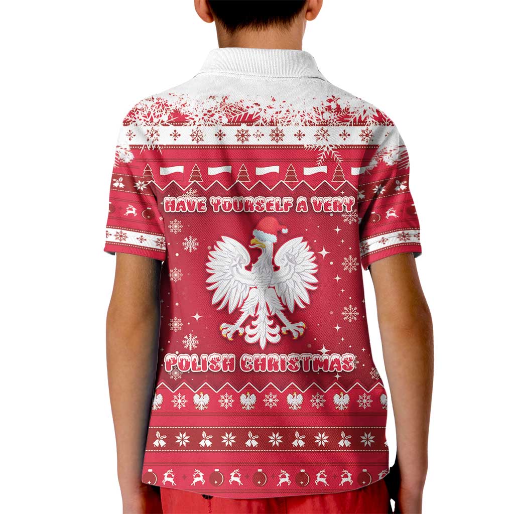 Poland Christmas Kid Polo Shirt Pierogi Polish Snow - Wonder Print Shop