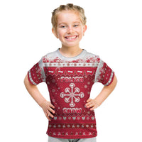 Poland Christmas Kid T Shirt Pierogi Polish Snow - Wonder Print Shop
