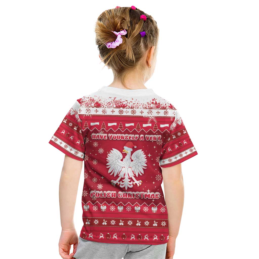 Poland Christmas Kid T Shirt Pierogi Polish Snow - Wonder Print Shop
