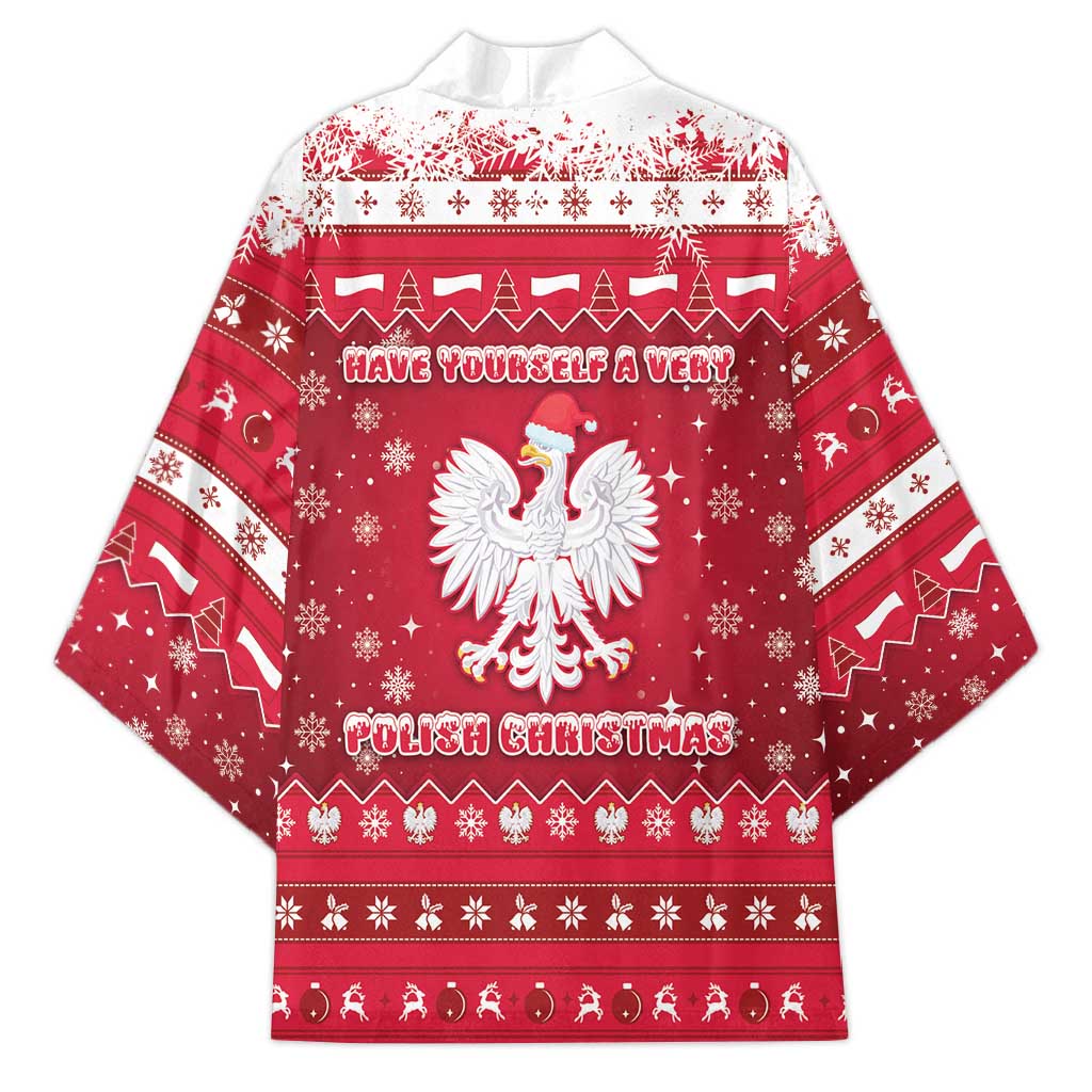 Poland Christmas Kimono Pierogi Polish Snow - Wonder Print Shop