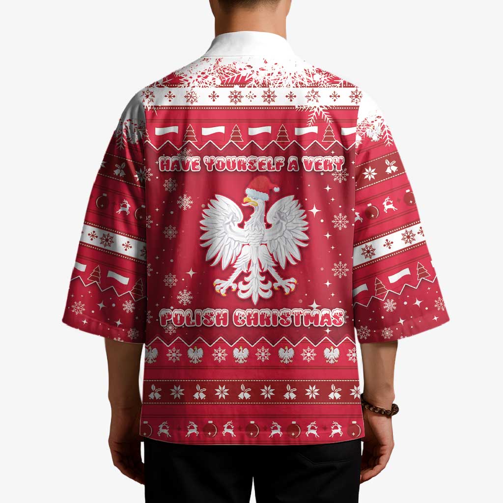 Poland Christmas Kimono Pierogi Polish Snow - Wonder Print Shop