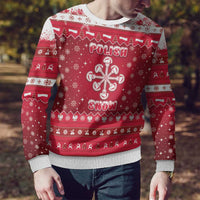 Poland Christmas Ugly Christmas Sweater Pierogi Polish Snow - Wonder Print Shop