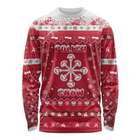 Poland Christmas Long Sleeve Shirt Pierogi Polish Snow - Wonder Print Shop