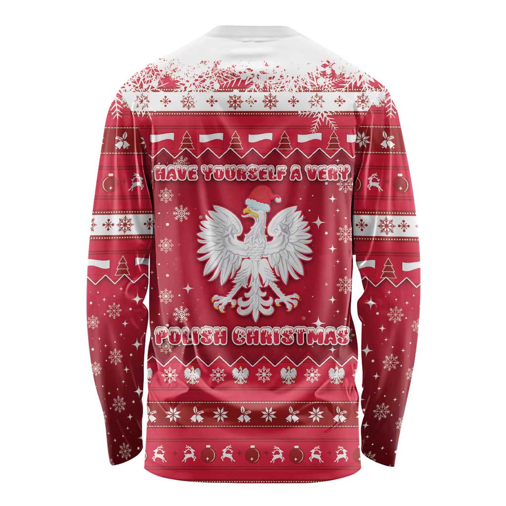 Poland Christmas Long Sleeve Shirt Pierogi Polish Snow - Wonder Print Shop