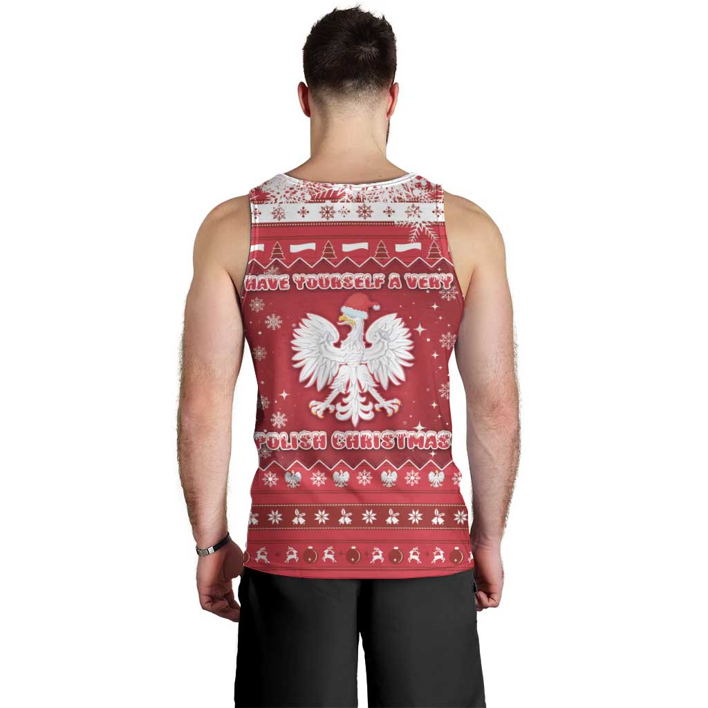 Poland Christmas Men Tank Top Pierogi Polish Snow - Wonder Print Shop