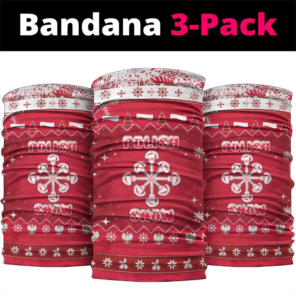 Poland Christmas Neck Gaiter Pierogi Polish Snow - Wonder Print Shop