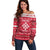 Poland Christmas Off Shoulder Sweater Pierogi Polish Snow - Wonder Print Shop