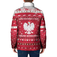 Poland Christmas Padded Jacket Pierogi Polish Snow - Wonder Print Shop