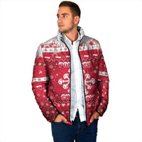 Poland Christmas Padded Jacket Pierogi Polish Snow - Wonder Print Shop