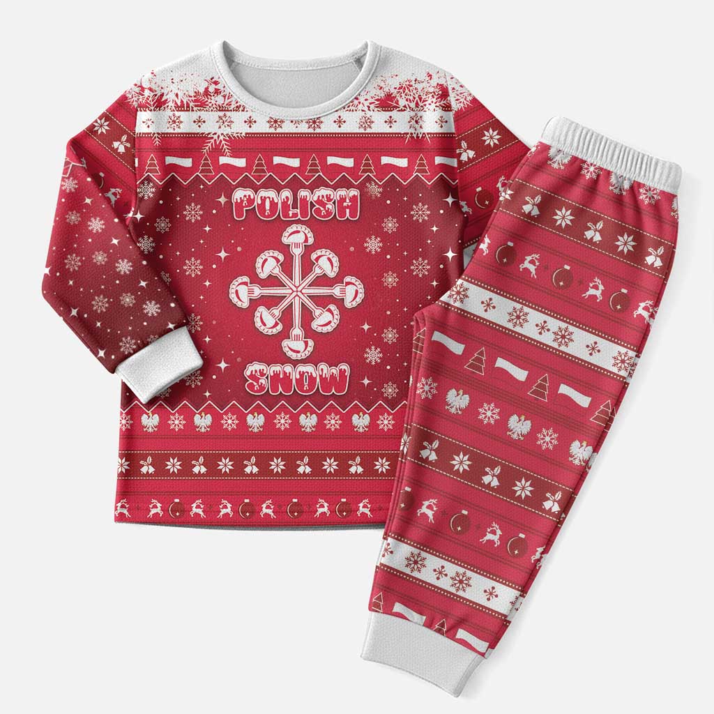 Poland Christmas Pajama Set Pierogi Polish Snow - Wonder Print Shop