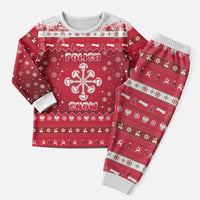Poland Christmas Pajama Set Pierogi Polish Snow - Wonder Print Shop