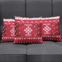 Poland Christmas Pillow Cover Pierogi Polish Snow - Wonder Print Shop
