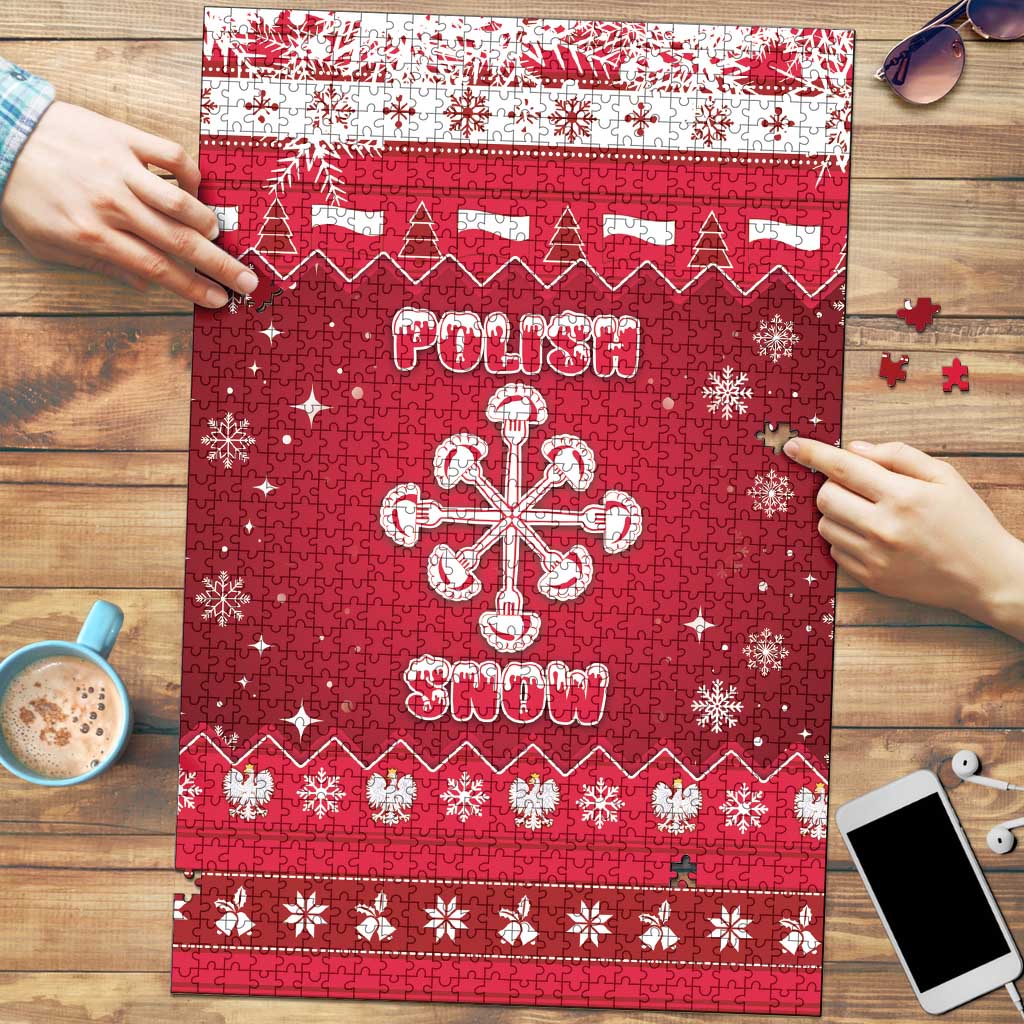 Poland Christmas Puzzle Pierogi Polish Snow - Wonder Print Shop