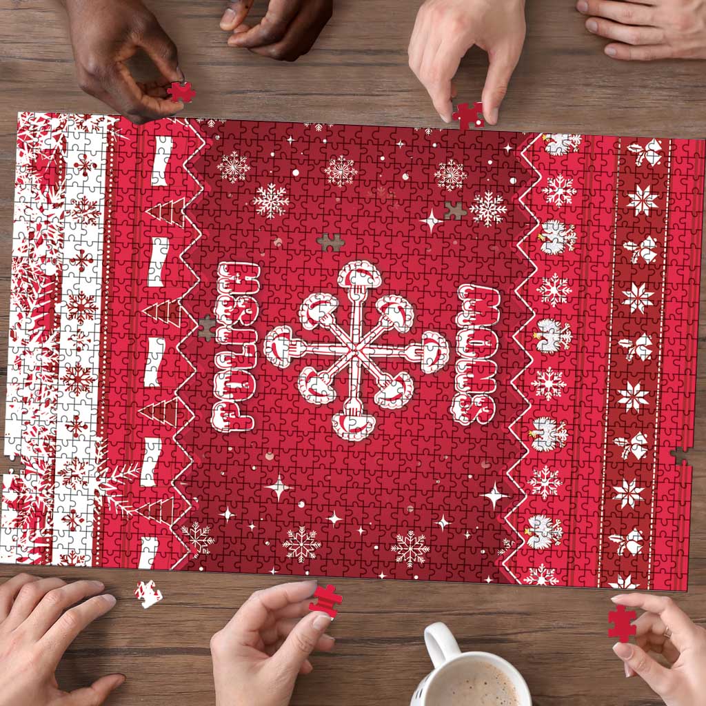 Poland Christmas Puzzle Pierogi Polish Snow - Wonder Print Shop