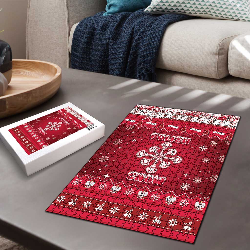 Poland Christmas Puzzle Pierogi Polish Snow - Wonder Print Shop