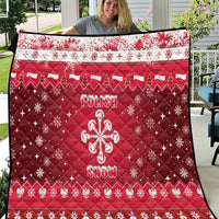 Poland Christmas Quilt Pierogi Polish Snow - Wonder Print Shop