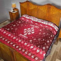 Poland Christmas Quilt Pierogi Polish Snow - Wonder Print Shop