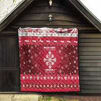 Poland Christmas Quilt Pierogi Polish Snow - Wonder Print Shop
