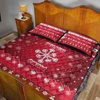 Poland Christmas Quilt Bed Set Pierogi Polish Snow - Wonder Print Shop