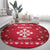 Poland Christmas Round Carpet Pierogi Polish Snow - Wonder Print Shop
