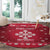 Poland Christmas Round Carpet Pierogi Polish Snow - Wonder Print Shop