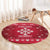 Poland Christmas Round Carpet Pierogi Polish Snow - Wonder Print Shop