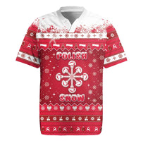 Poland Christmas Rugby Jersey Pierogi Polish Snow - Wonder Print Shop