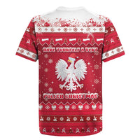 Poland Christmas Rugby Jersey Pierogi Polish Snow - Wonder Print Shop