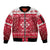 Poland Christmas Sleeve Zip Bomber Jacket Pierogi Polish Snow - Wonder Print Shop